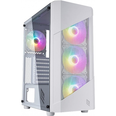 CASE ATX NOUA SMASH S10 WHITE 0.60MM SPCC 3 USB3.0/2.0 4*FAN