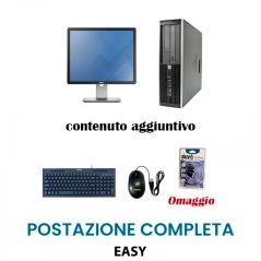 Postazione completa Easy - Pc E7500 + Monitor 19" + kit mouse e tastiera USB+ Chiavetta USB Wifi omaggio