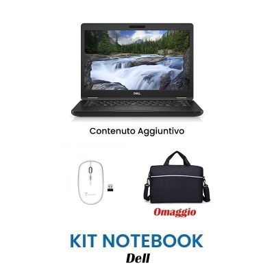 Kit Notebook Dell 5490 i5-7300 + Mouse Wireless + Borsa Tecno Omaggio