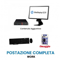 Postazione Completa Work : Pc i5-6600 + Monitor 23" + mouse e tastiera wireless + Chiavetta omaggio