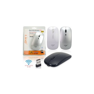 Mouse wireless ricaricabile 2.4g 500mah LINQ W689C NERO